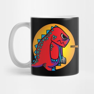 Godzilla needs to fuel-up with coffee Mug